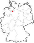 Karte Ahausen, Kreis Rotenburg, Wümme